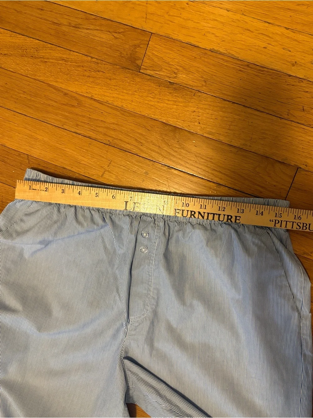 Cotton On Australia Boxer Style Lounge Pajama Pant Med Large Lt BluePinstripe